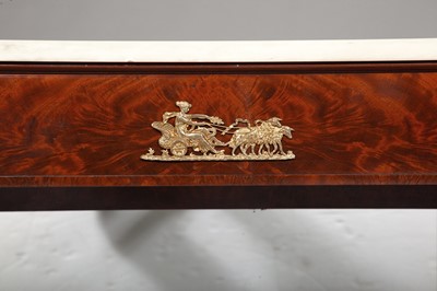 Lot 671 - Classical Marble Top Mahogany Pier Table