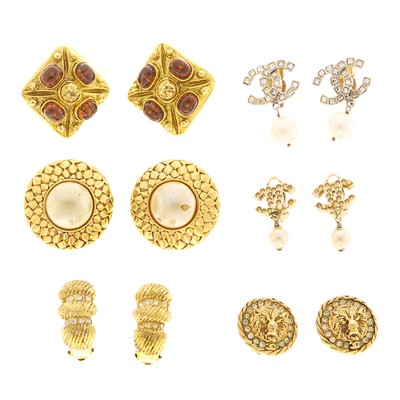 Lot 1199 - Chanel Six Pairs of Earclips