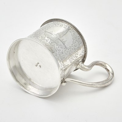 Lot 38 - Russian Silver Tea Glass Holder and Saucer