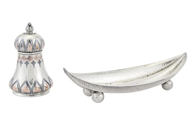 Lot 595 - Tiffany & Co. Sterling Silver and Mixed Metal Pepper Grinder