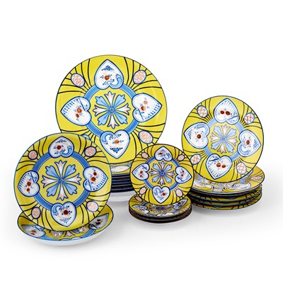Lot 134 - Tiffany & Co. for Le Tallec Porcelain "Bigouden" Pattern Partial Table Service