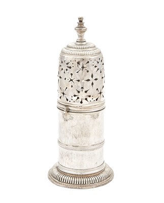 Lot 4 - William III Britannia Silver Lighthouse Sugar Caster