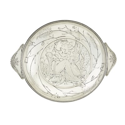 Lot 581 - Gorham Sterling Silver Greek Revival Footed Dish
