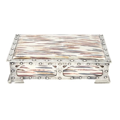 Lot 589 - Black, Starr & Frost Sterling Silver and Mixed Metal Cigar Box