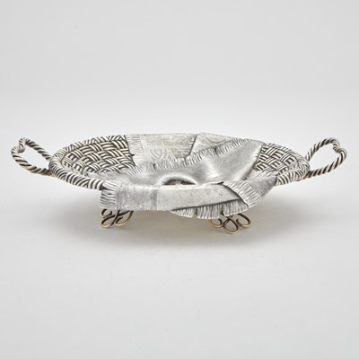 Lot 30 - Russian Silver Trompe l’oeil Basket