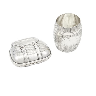 Lot 228 - Russian Silver Trompe l'oeil Beaker and Change Purse