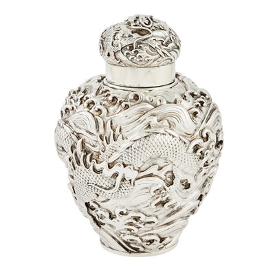 Lot 501 - Japanese Silver Tea Caddy
