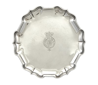 Lot 8 - George II Sterling Silver Waiter