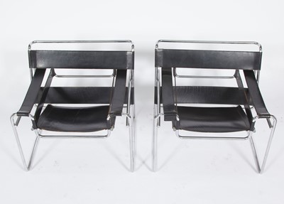 Lot 573 - Pair of Marcel Breuer for Stendig Wassily Armchairs