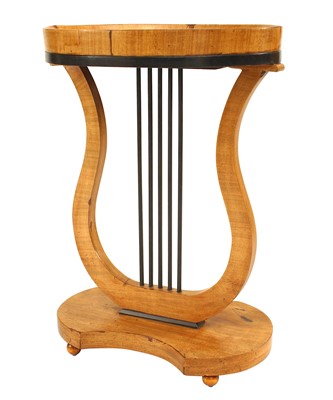 Lot 230 - Austrian Biedermeier Maple and Ebonized Side Table