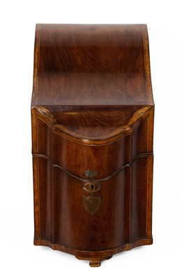 Lot 89 - Pair of George III Style Mahogany Knife Boxes