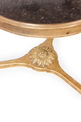 Lot 312 - Pair of Empire Style Gilt Bronze and Marble Gueridons