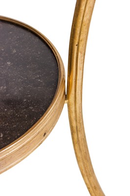 Lot 312 - Pair of Empire Style Gilt Bronze and Marble Gueridons