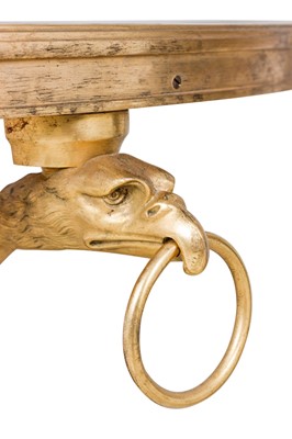Lot 312 - Pair of Empire Style Gilt Bronze and Marble Gueridons