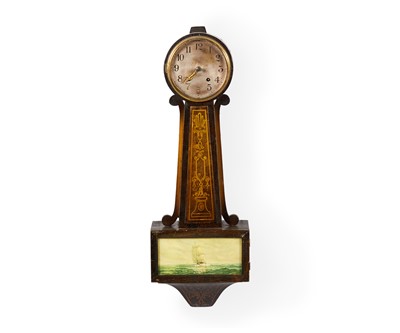 Lot 180 - Federal Mahogany Banjo Clock