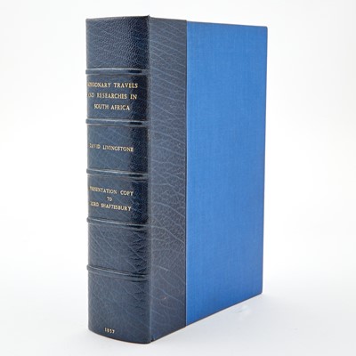 Lot 177 - David Livingstone presents his Missionary Travels and Researches to Lord Shaftesbury