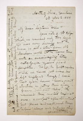 Lot 183 - David Livingstone writes from Zambezi about the discovery of Lake Nyasa
