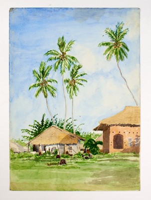 Lot 174 - Watercolors of German East Africa in 1915