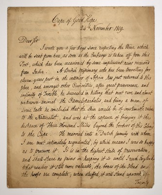 Lot 149 - The genesis of the infamous “Hottentot Venus” affair