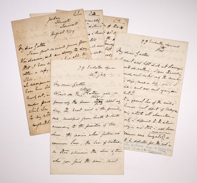 Lot 205 - John Speke writes to Sir Francis Galton about planning an expedition and African weather