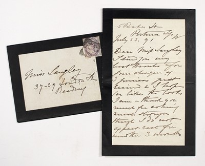 Lot 135 - Richard Burton's memorial volume, with letters from Mrs. Burton