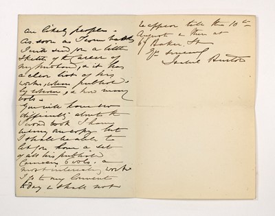 Lot 135 - Richard Burton's memorial volume, with letters from Mrs. Burton