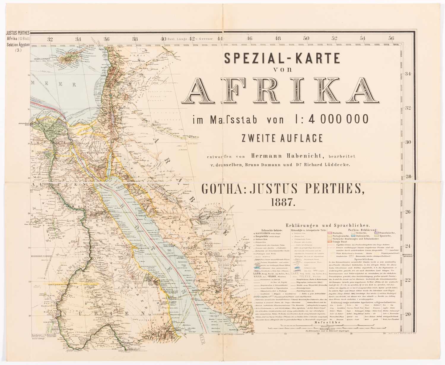 Lot 166 - Perthes Spezial-Karte von Afrika