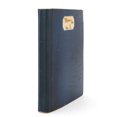 Lot 184 - Diary of a trip to Kenya, 1933