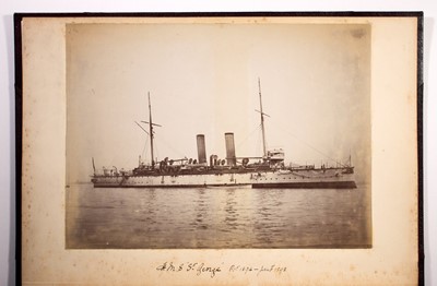 Lot 153 - Photographic album of W.J. Frazer of H.M.S. "St George" of the Anglo-Zanzibar War and other conflicts