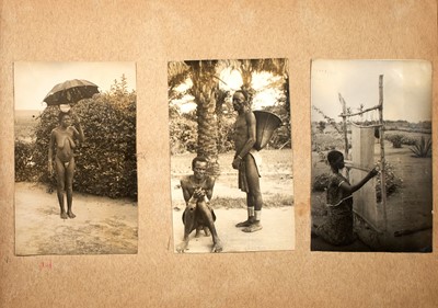 Lot 131 - Two interesting photographic albums with views of Africa and native life