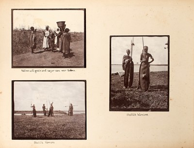 Lot 131 - Two interesting photographic albums with views of Africa and native life