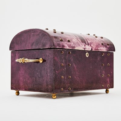 Lot 575 - Aldo Tura Purple Goatskin Jewelry Box
