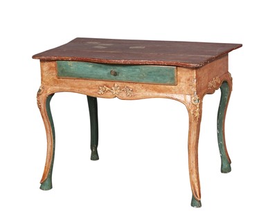 Lot 658 - Venetian Rococo  Trompe L’Oeil Painted and Composition Table