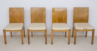 Lot 646 - Set of Four Jean-Michel Frank Sycamore Side Chairs