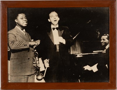 Lot 5145 - An early photograph inscribed by Satchmo