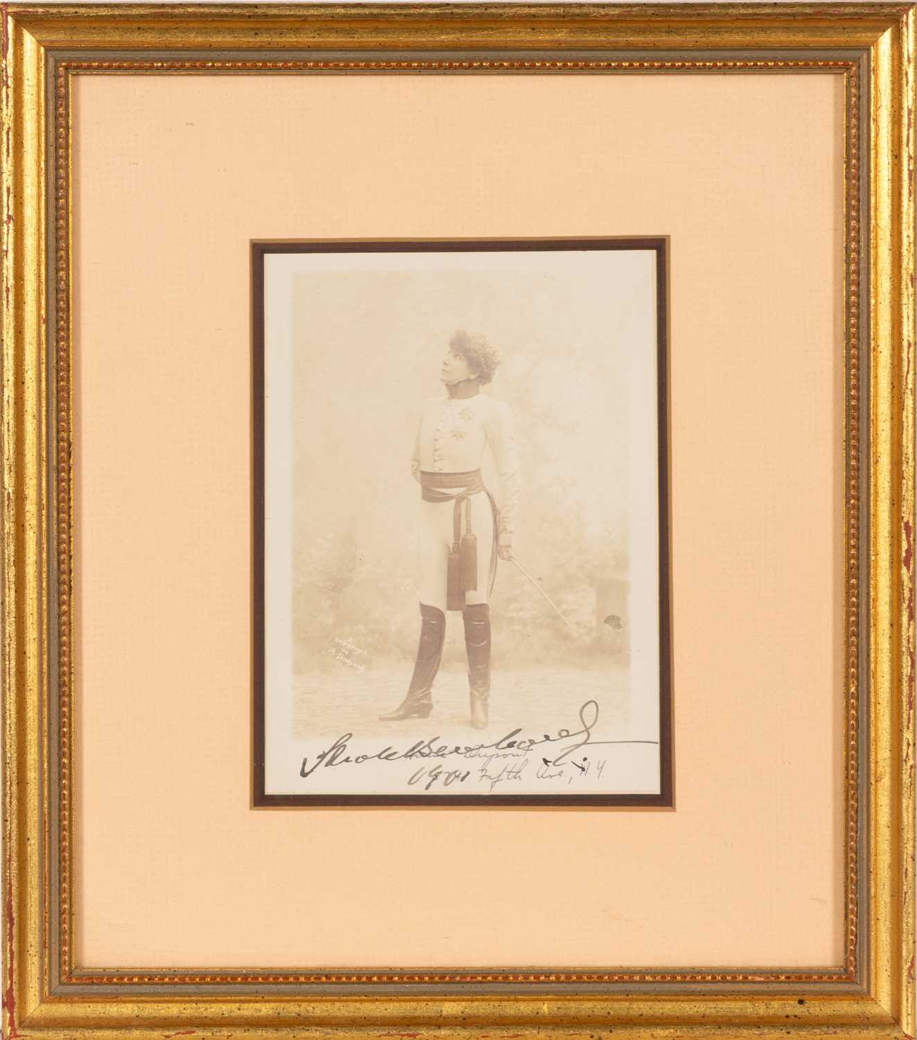 Lot 5171 - Two signatures of Sarah Bernhardt