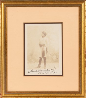 Lot 5171 - Two signatures of Sarah Bernhardt