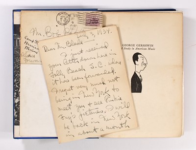 Lot 5205 - Penned by Gershwin while writing Porgy and Bess