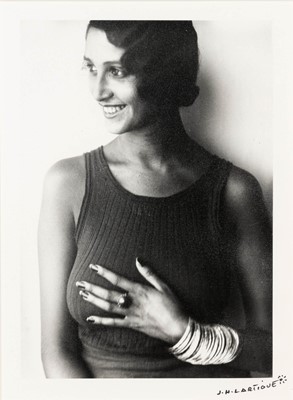 Lot 3081 - J, H. Lartigue. Renée Perle, Biarritz, 1930