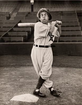 Lot 5225 - Harpo Marx on the ballfield by Ben Ross