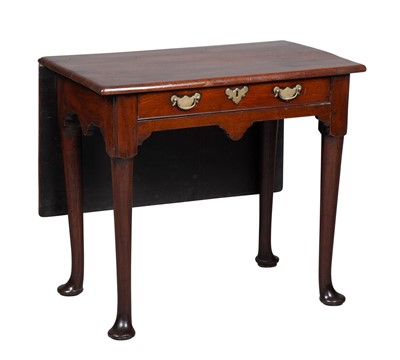 Lot 840 - George II Single Drop-Leaf Side Table
