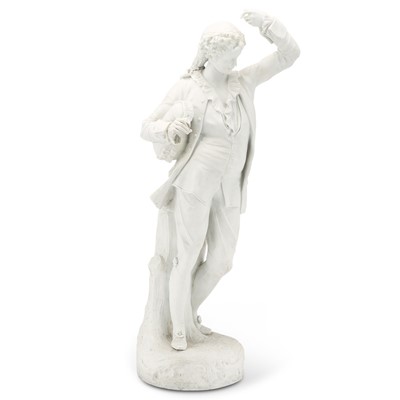 Lot 253 - French Bisque Porcelain Figure of a Dancing Man