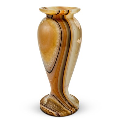 Lot 290 - Mid-Century Polished Agate Vase