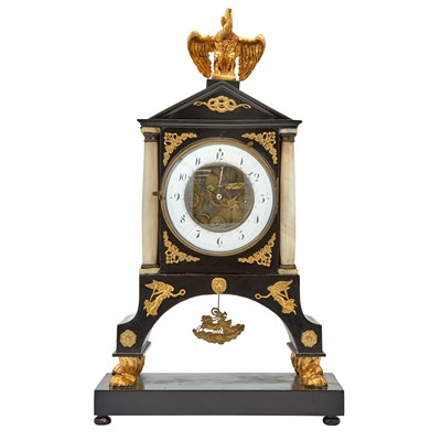 Lot 274 - Austrian Gilt-Bronze Mounted Ebonized Clock