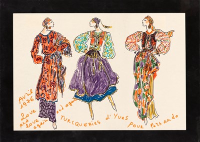 Lot 231 - "Turcqueries d'Yves," inscribed with "love and love again and again" to Fernando Sanchez