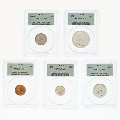 Lot 1046 - United States One Cent to Fifty Cent PCGS Graded