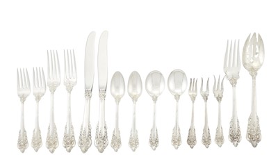 Lot 537 - Wallace Sterling Silver "Grand Baroque" Pattern Flatware Service