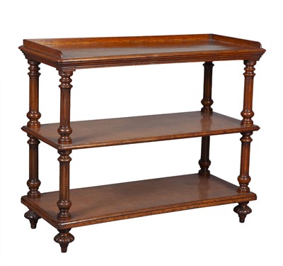 Lot 138 - Late Regency Mahogany Three-Tier Serving Cart