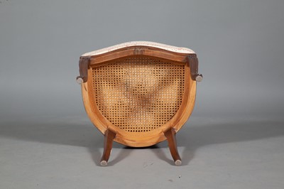 Lot 384 - Louis XV Style Fruitwood Bergere with Caned Back and Seat