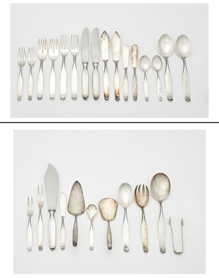 Lot 214 - German Silver Flatware Service
